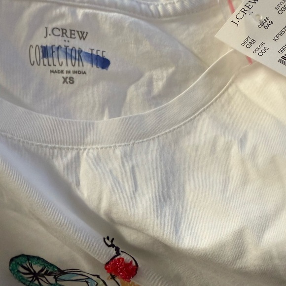 J crew Cocktails graphic tee XS AS IS*** - Picture 4 of 4